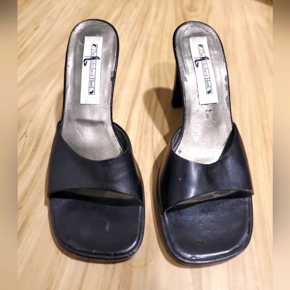 The Highest Heel, black Open Toe Heel 7 - Picture 2 of 7
